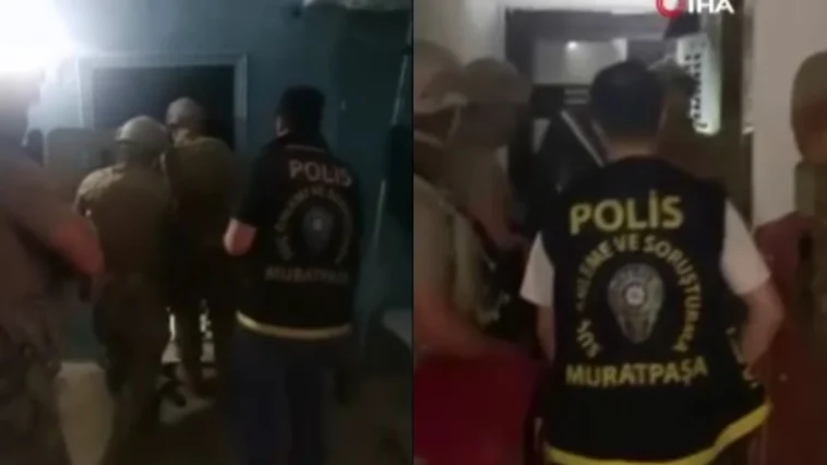 Antalya’da helikopter destekli şafak operasyonu