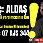 Araç: ALDAŞ, tahsis: Vali yardımcısının kızı, yer: Süleyman Demirel Üniversitesi, plaka: 07 AJS 344