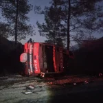 Serik'te arazöz devrildi, 2 orman işçisi yaralı