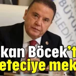 Başkan Böcek’ten gazeteciye mektup