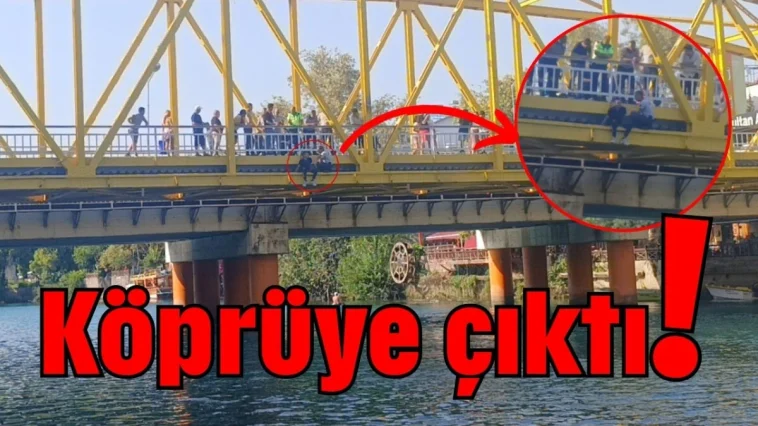 Köprüye çıktı!