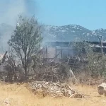 Korkuteli'nde korkutan yangın