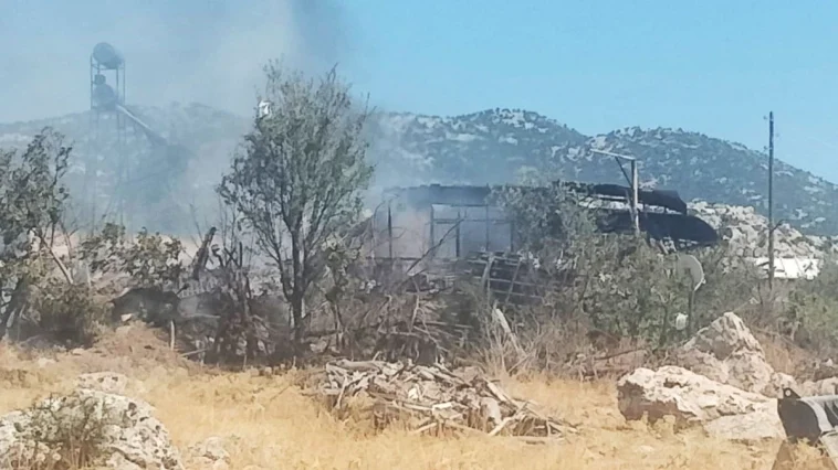 Korkuteli'nde korkutan yangın