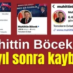 Muhittin Böcek 26 yıl sonra kaybetti