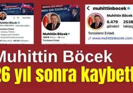 Muhittin Böcek 26 yıl sonra kaybetti