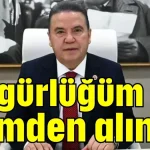 'Özgürlüğüm elimden alındı'