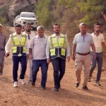 Sapadere'deki bağlantı yolu asfalta hazırlanıyor