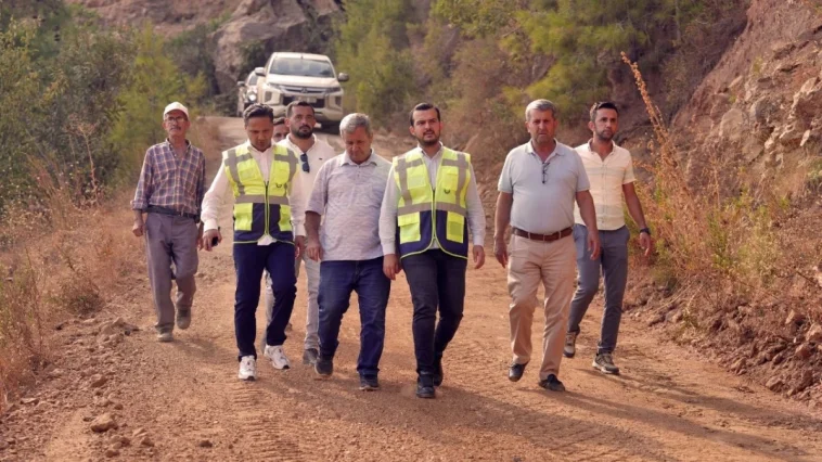 Sapadere'deki bağlantı yolu asfalta hazırlanıyor