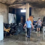 Serik-Kadriye'deki depoda yangın çıktı