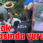 Antalya'da sokak ortasında vuruldu