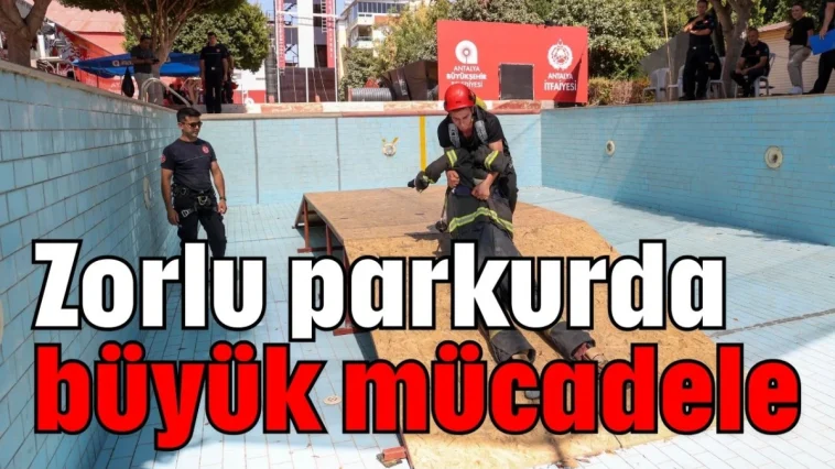 Zorlu parkurda büyük mücadele