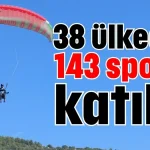 38 ülkeden 143 sporcu katıldı