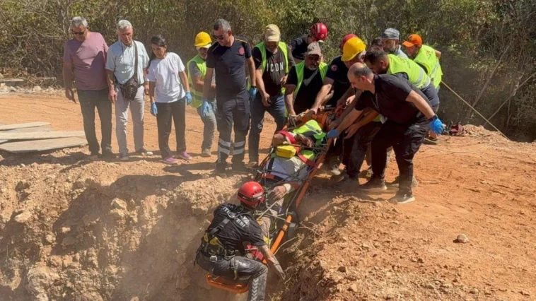 5 metre yüksekten düşen inşaat işçisi yaralandı