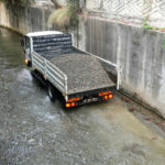 Alanyada dere temizleme çalışması