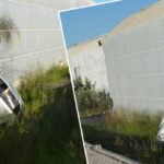 Yoldan çıkan otomobil muz serasına çarptı