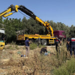 Forklift şarampole devrildi: 1 ölü