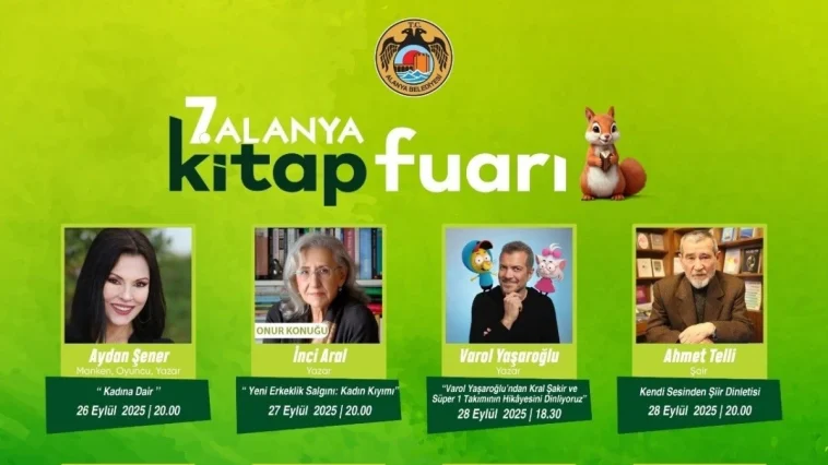 Alanya Kitap Fuarı 26 Eylül'de başlıyor