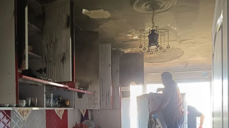 Alanya'da daire yangını hasara neden oldu