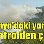 Alanya'daki yangın kontrolden çıktı