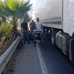 Antalya'da tır ile çarpışan bisikletli yaralandı