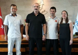 Başkan Kotan'dan milli yüzücüye destek