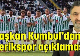 Başkan Kumbul’dan Serikspor açıklaması