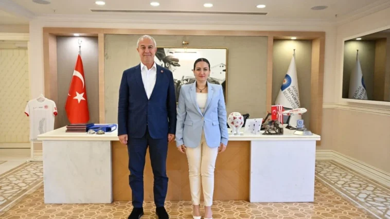 Başkan Vekili Büşra Özdemir Osman Tarık Özçelik ile bir araya geldi