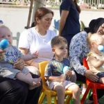 Bebek parkı minik misafirleriyle cıvıl cıvıl