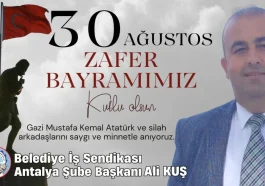 Belediye İş Sendikası Antalya Şube Başkanı Ali Kuş