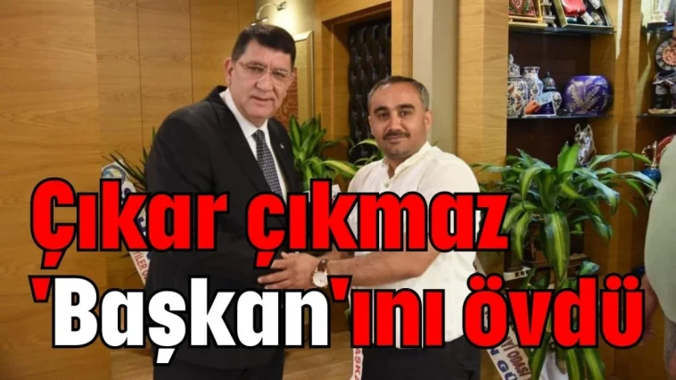 Çıkar çıkmaz 'Başkan'ını övdü