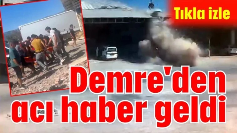 Demre'den acı haber geldi