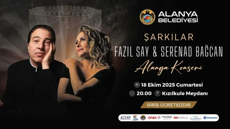 Fazıl Say ve Serenad Bağcan Alanya’da sahne alacak