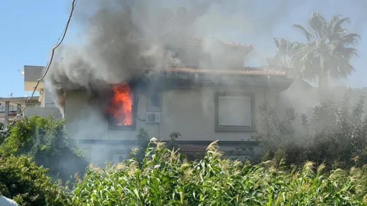 Gazipaşa'daki müstakil evde korkutan yangın