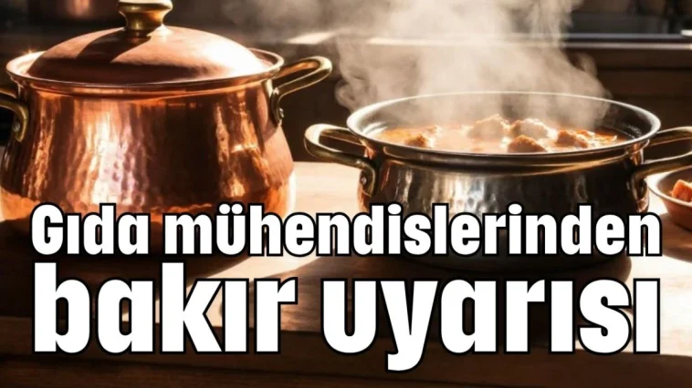 Gıda mühendislerinden bakır uyarısı