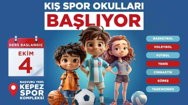 Kepez’in Kış Spor Okulları başlıyor