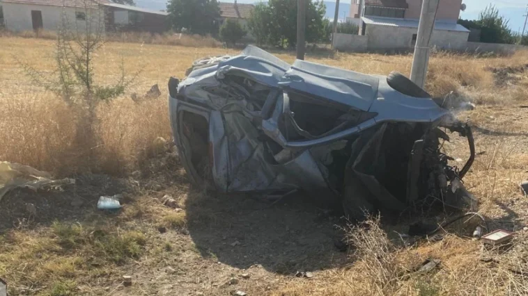 Kontrolden çıkan otomobil şarampole yuvarlandı: 1 ölü