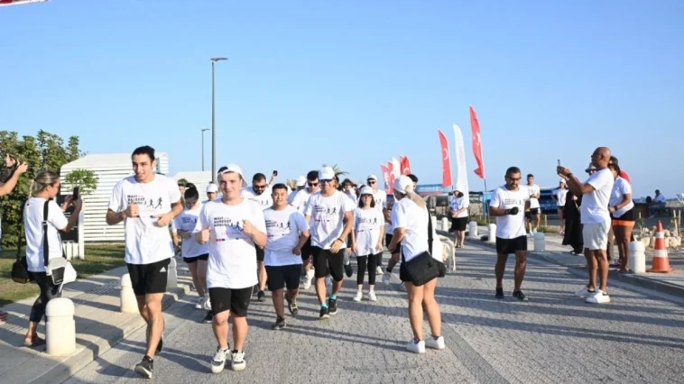 Manavgat kıyılarında 'Mavi Hareket Koşusu'