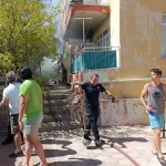 Manavgat'ta 2 katlı evde çıkan yangın paniğe neden oldu