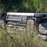 Manavgat’ta otomobil sulama kanalına uçtu