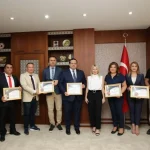 Rektör Özkan'dan tebrik kabulü