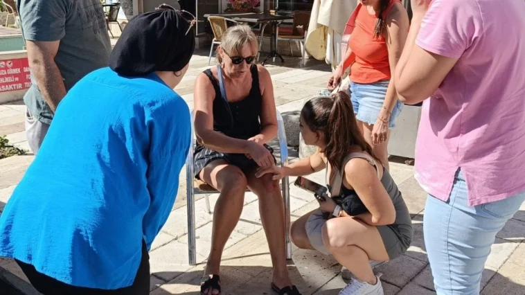 Rus vatandaşı kadın kazada yaralandı