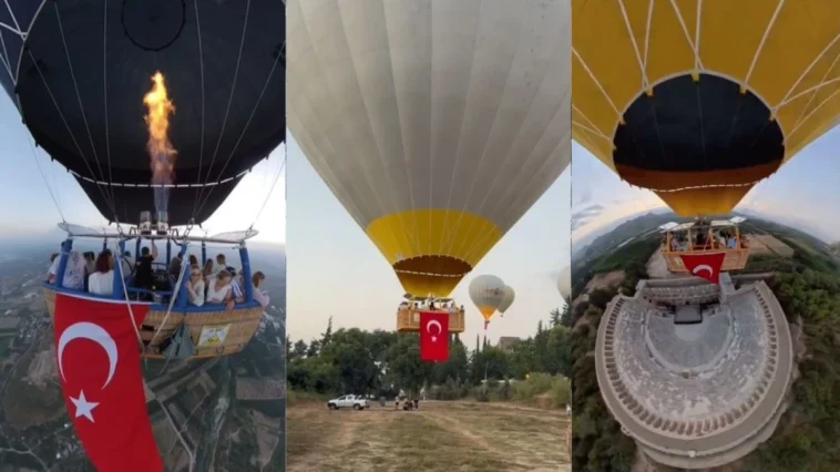 Sıcak hava balonları 30 Ağustos için havalandı