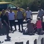 Taksinin çarptığı Alman yaralandı