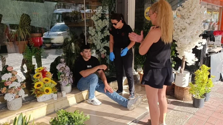 Ticari taksiyle çarpışan motosiklet sürücüsü yaralandı