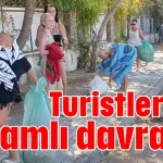 Turistlerden anlamlı davranış