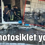 10 motosiklet yandı