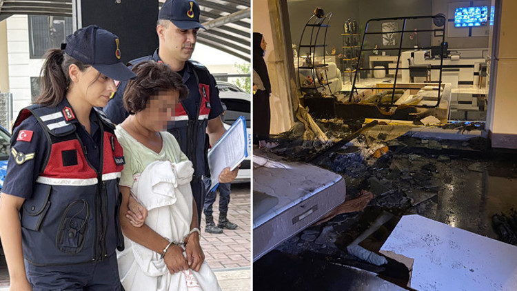 Antalyada iş yeri ve minibüsü kundaklamıştı Tutuklandı