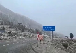 Alacabel’e yılın ilk karı yağdı