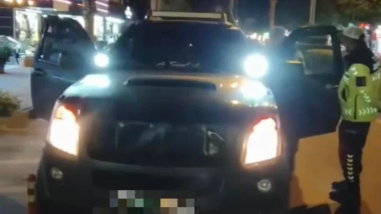 Alanya'da çakarlı araç sürücüsüne ceza