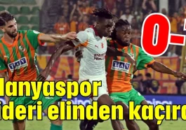 Alanyaspor Lideri elinden kaçırdı 0-1